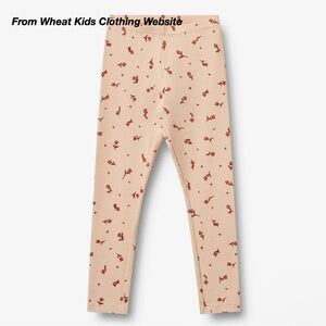 NWT: WHEAT JULES JERSEY LEGGINGS IN ROSE WATER FLOWERS (3Y)